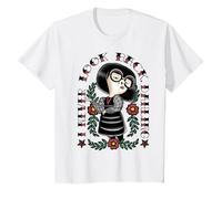 Disney Pixar Incredibles Edna Never Look Back Tattoo T-Shirt, Enfant, Blanc, 8 ans