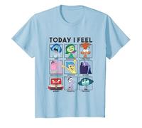 Disney Pixar Inside Out 2 Today I Feel... Emotions Panels T-Shirt, Enfant, Bleu Céleste, 3 ans