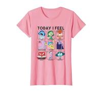 Disney Pixar Inside Out 2 Today I Feel... Emotions Panels T-Shirt, Femme, Rose, M