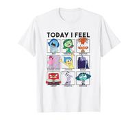 Disney Pixar Inside Out 2 Today I Feel... Emotions Panels T-Shirt, Homme, Blanc, 5XL