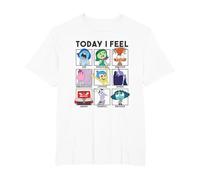 Disney Pixar Inside Out 2 Today I Feel... Emotions Panels T-Shirt, Homme Grandes tailles, Blanc, 2X Tall