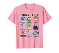 Disney Pixar Inside Out 2 Today I Feel... Emotions Panels T-Shirt, Homme, Rose, XXL