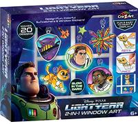 Disney Pixar Lightyear Kit d'art pour fenêtre 2 en 1 phosphorescent pour attrape-soleil et autocollants de fenêtre