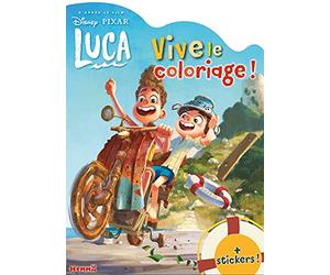 Disney Pixar Luca - Vive le coloriage ! - Livre de coloriage avec stickers - Dès 4 ans