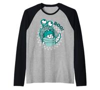 Disney Pixar Monsters Inc. Boo! Waving In Monster Costume Manche Raglan