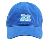 Disney Pixar Monsters Inc Casquette de Baseball réglable en Coton brodé avec Bord incurvé Chapeau, Bleu, Taille Unique Mixte
