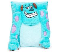 Disney Pixar Monsters Inc James Sullivan - Sully 3D Snuggle Plush Pillow - Oreiller bleu super doux - Mesure 15 pouces