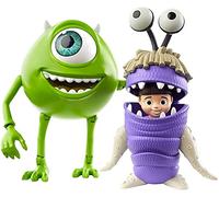 Disney Pixar Monstres et CIE, Figurines articulées Bob Razowski et Bouh pour rejouer Les scènes du Film, Jouet pour Enfant, GLX81