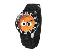 Disney Pixar Montre Le Monde de Nemo pour enfants de 3 à 7 ans - Avec cadran Nemo - Cadeau idéal pour les garçons - Cadran facile à lire, lunette noire et bracelet en nylon noir - Achetez et obtenez 1