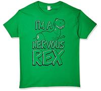 Disney Pixar Pixar Toy Story-Nervous Rexhort Sleeve T-Shirt, Kelly Green, XL Men's