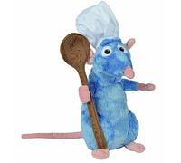 Disney- Pixar Peluche Ratatouille Remy avec Toque ET CUILLERE 25 CM, 5874986, 2 Unité (Lot de 1)