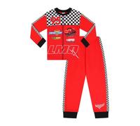 Disney Pixar Pyjama long pour garçons et filles Motif voitures, Rouge, 5-6 ans