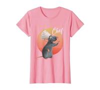 Disney Pixar Ratatouille Remi Year of The Chef T-Shirt, Femme, Rose, 3XL