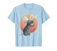 Disney Pixar Ratatouille Remi Year of The Chef T-Shirt, Homme, Bleu Céleste, S