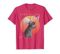 Disney Pixar Ratatouille Remi Year of The Chef T-Shirt, Homme, Rouge Chiné, XXL