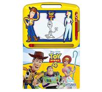 Disney / Pixar Toy Story 4 Écrire et Dessiner - Ressources d'apprentissage pour enfants, un tableau de dessin magnétique, un crayon facile à utiliser, un livre cartonné de 22 pages