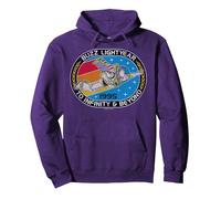 Disney Pixar Toy Story Buzz l'Éclair 1995 Logo Sweat à Capuche, Unisexe pour adultes, Violet, S