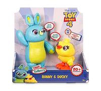 Toy Story Disney Pixar Ducky and Bunny Lot de 2 Figurines interactives parlantes inspirées du Film pour Enfants de 3 Ans et Plus