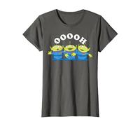 Disney Pixar Toy Story OOOHHH Aliens Trio Portrait T-Shirt, Femme, Asphalte, S