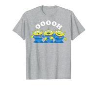 Disney Pixar Toy Story OOOHHH Aliens Trio Portrait T-Shirt, Homme, Gris Chiné, S