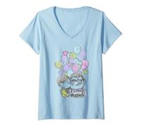 Disney Pixar Up Carl And Ellie Love T-Shirt avec Col en V