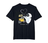 Disney Pixar Wall-E & Eve Sparks Fly Portrait T-Shirt, Homme Grandes tailles, Noir, 2X Tall