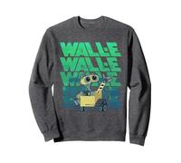 Disney Pixar Wall-E Robot Sweatshirt, Unisexe pour Adultes, Chiné Foncé, L
