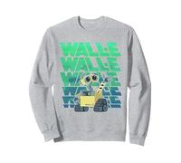Disney Pixar Wall-E Robot Sweatshirt, Unisexe pour Adultes, Gris Chiné, XL