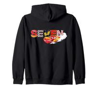Disney & Pixar's Cars Numbers 7 Seventh 7th Birthday Party Sweat à Capuche
