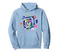 Disney & Pixar's Inside Out Birthday Crew Matching Party Sweat à Capuche, Unisexe pour Adultes, Bleu poudré, XXL