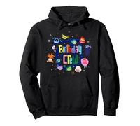 Disney & Pixar's Inside Out Birthday Crew Matching Party Sweat à Capuche, Unisexe pour Adultes, Noir, XL
