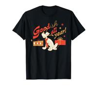 Disney Pluto Christmas "Goodish All Year" Funny Holiday T-Shirt