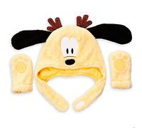 Disney Pluto Holiday Hat and Mittens Set Baby 12-18 Months Yellow