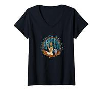 Disney Pocahontas Follow Your Path Circle Text T-Shirt avec Col en V