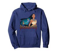 Disney Pocahontas John Smith Canoe Sweat à Capuche, Unisexe pour adultes, Bleu Marine, S