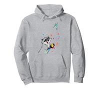 Disney Pocahontas Meeko Flit Colorful Leafs Fall Sweat à Capuche, Unisexe pour adultes, Gris Chiné, S