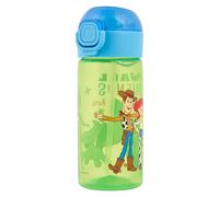Disney Polar Gear Toy Story Bouteille d'eau en polypropylène avec couvercle pop-up et paille 420 ml avec motifs Woody, Jessie, Aliens, Rex, Buttercup, Bo Peep, à partir de 48 mois