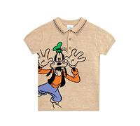 Disney Polo Dingo pour Garçons T-Shirt à Manches Courtes pour Enfants Beige 5-6 Ans