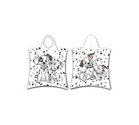 Disney - Poncho de douche avec capuche en coton "Les 101 Dalmatiens" - Blanc - 50 x 115 cm