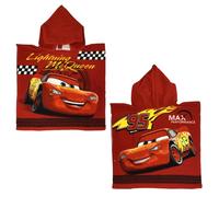 Disney Poncho de plage en microfibre Boy Cars 100% polyester, pour enfants, multicolore, taille unique