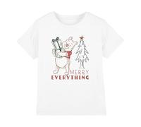 Disney Pooh Merry Everything Sketch T-Shirt Enfant, Blanc, 3-4 A
