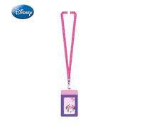 Disney Porte-badge tour de cou Minnie Mouse sous licence officielle, motif à pois mignon
