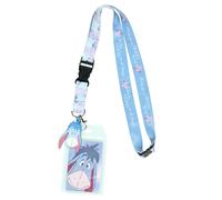 Disney Porte-badge Winnie l'ourson Bourriquet See The Good Breakaway avec breloque en caoutchouc de 5,1 cm