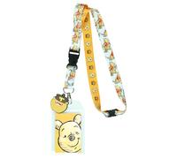 Disney Porte-badge Winnie l'ourson Hunny Pot avec breloque en caoutchouc de 5,1 cm