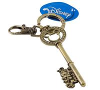 Disney Porte-clés en étain doré avec pierres précieuses