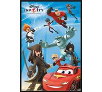 Disney - Poster - Infinity Game + cadre interchangeable, Shinsuke® Maxi plastique noir, vitre acrylique