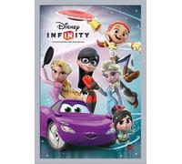 Disney - Poster - Infinity - Girls + cadre interchangeable, Shinsuke® Maxi MDF argenté, vitre acrylique