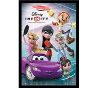 Disney - Poster - Infinity - Girls + cadre interchangeable, Shinsuke® Maxi MDF noir, vitre acrylique