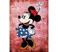 Disney Poster mural décoratif série dessin animé Mickey Mouse Minnie Mouse fleur impression sur papier couché 40 x 30 cm sans cadre