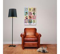 Disney - Poster - Princesse coups de pinceau + 1 paquet de tesa Powerstrips® - contenu 20 pièces